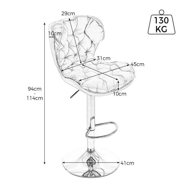 Esszimmerstuhl aus Samt, 6er-Set, Rückenlehnenstuhl mit Knopfform, Barstuhl, Wohnzimmer, Schlafzimmer, Drehstuhl, Freizeitstuhl mit rundem Gestell, Beige