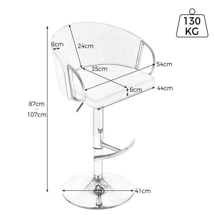 Esszimmerstuhl aus Samt, 2er-Set, Sessel, Barstuhl, Wohnzimmer, Schlafzimmer, Drehstuhl, Loungesessel mit rundem Gestell, Beige