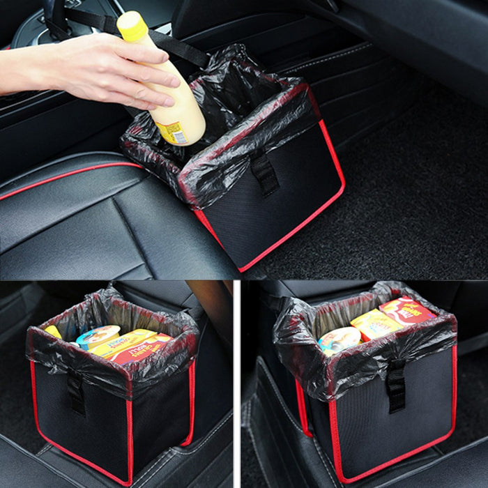 Practical Foldable oxford car storage bag for toys clothes seat buckles wastebasket SUV Trunk Organizer for car Garbage bag