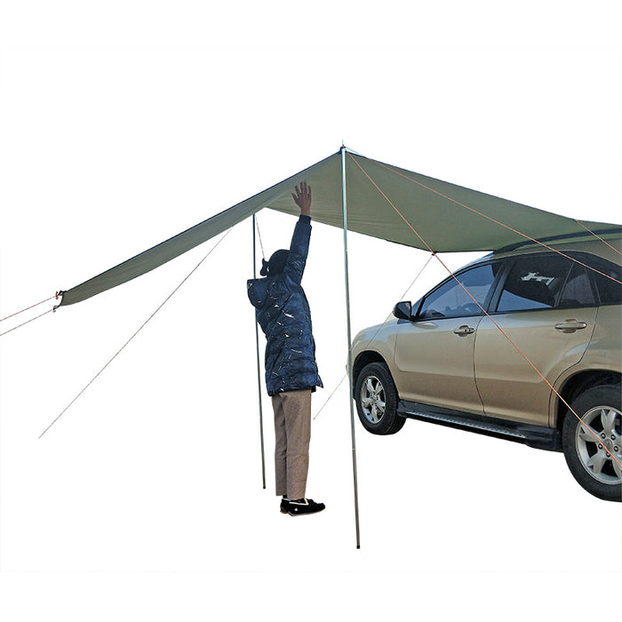 Car side awning