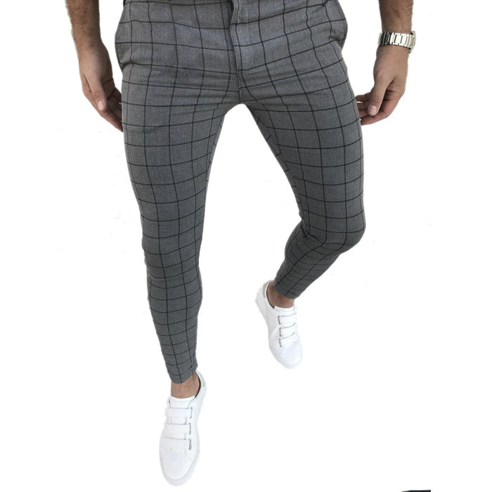 Slim straight leg pants hip hop track pants