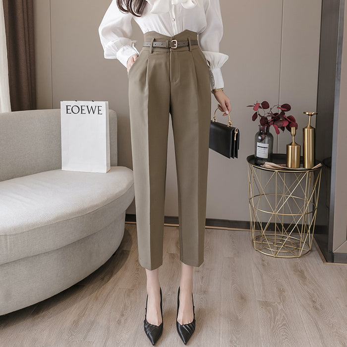 Straight Drape Carrot Pants Summer Casual Pants