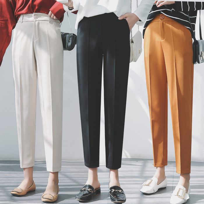 Nine pants casual pipe pants loose tooling trousers