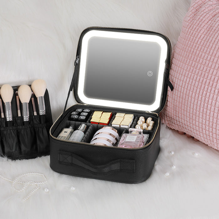 Travel With Light And Mirror Cosmetic Bag