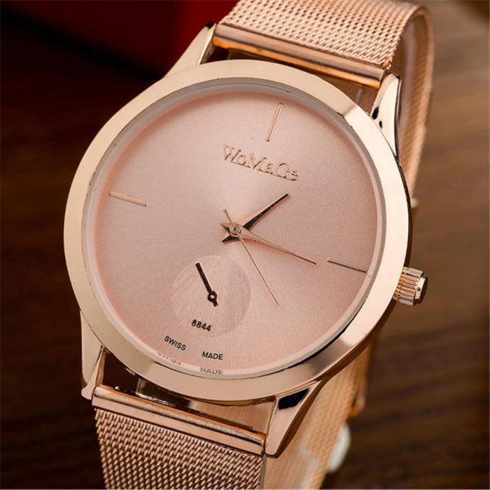 Mode Legierung Gürtel Mesh Uhr Unisex frauen uhren Minimalistischen Stil Quarzuhr relogio feminino saat Uhren für frauen