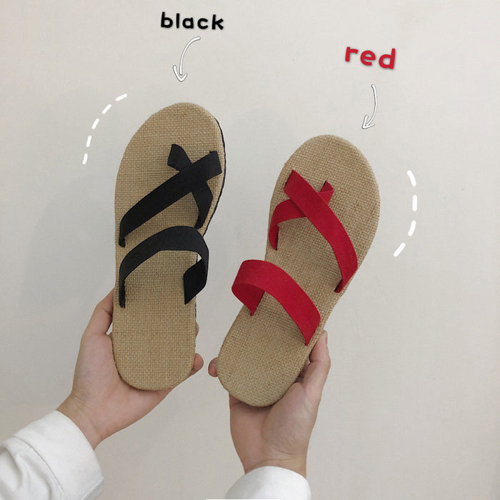 Chinese Style Linen Slippers Men