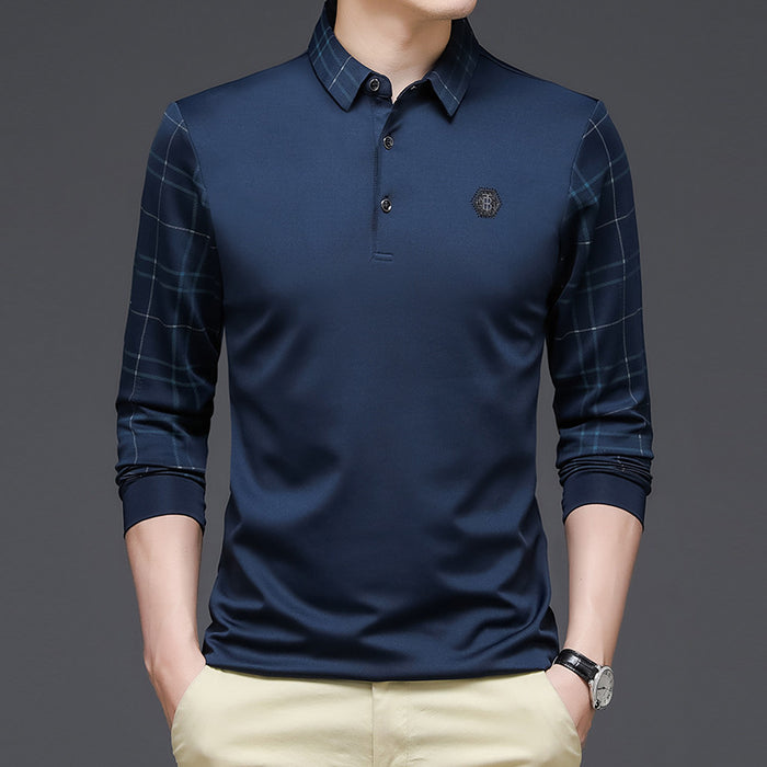 Youth Business Long Sleeve Polo Shirt Men