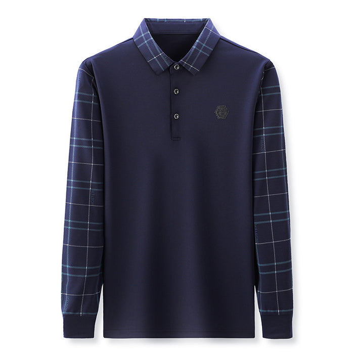 Youth Business Long Sleeve Polo Shirt Men