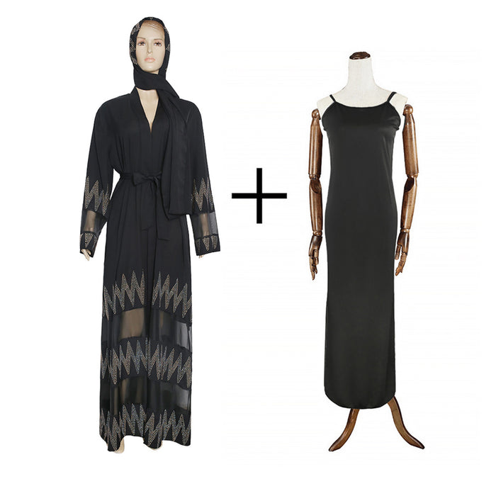 Women's clothing Muslim black robe