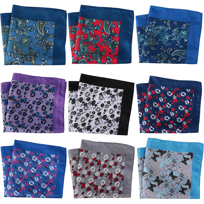 Men's Handkerchief Square New Creative Polyester Pattern