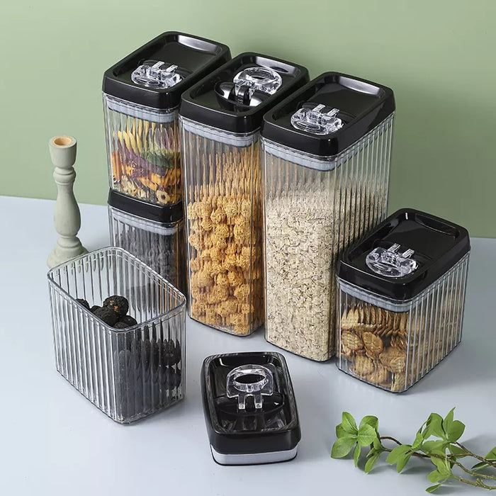 Food Storage Kitchen Sealed Jar Set Containers With Lids