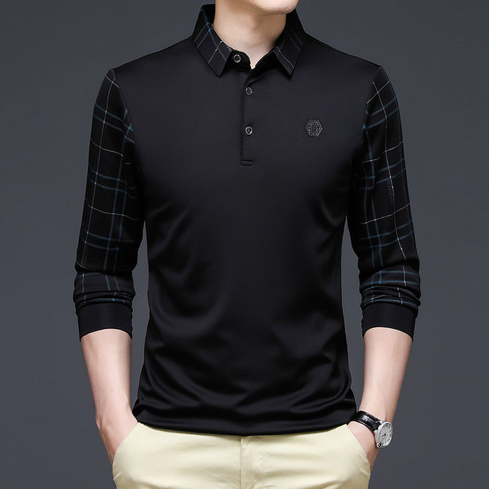 Youth Business Long Sleeve Polo Shirt Men