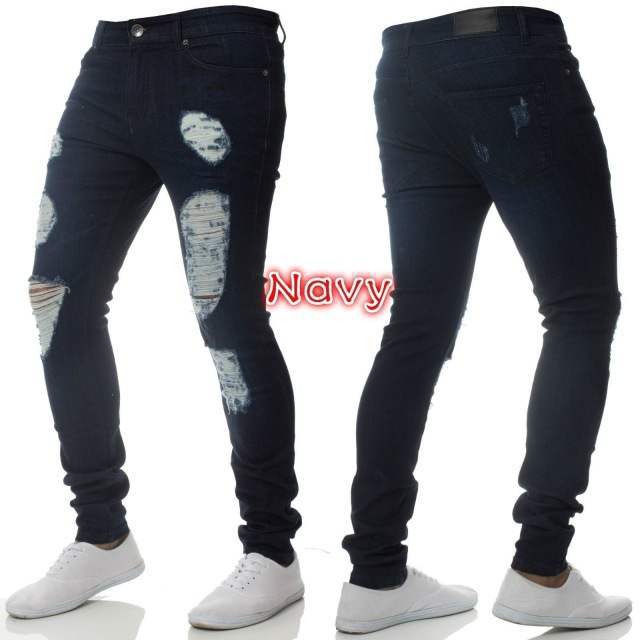 Pants Jeans For Mens Trousers Spring Plussize Blue grey