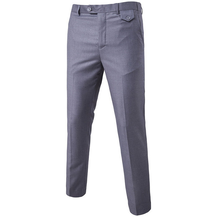 Solid color men's casual pants slim stylish men's pants