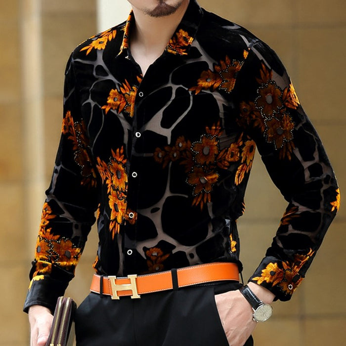 Long Sleeve Shirt Slim Fashion Men