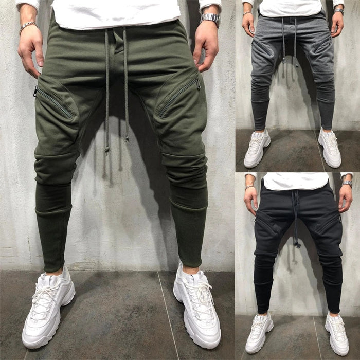 Herren Sport-Freizeithose mit Reißverschluss