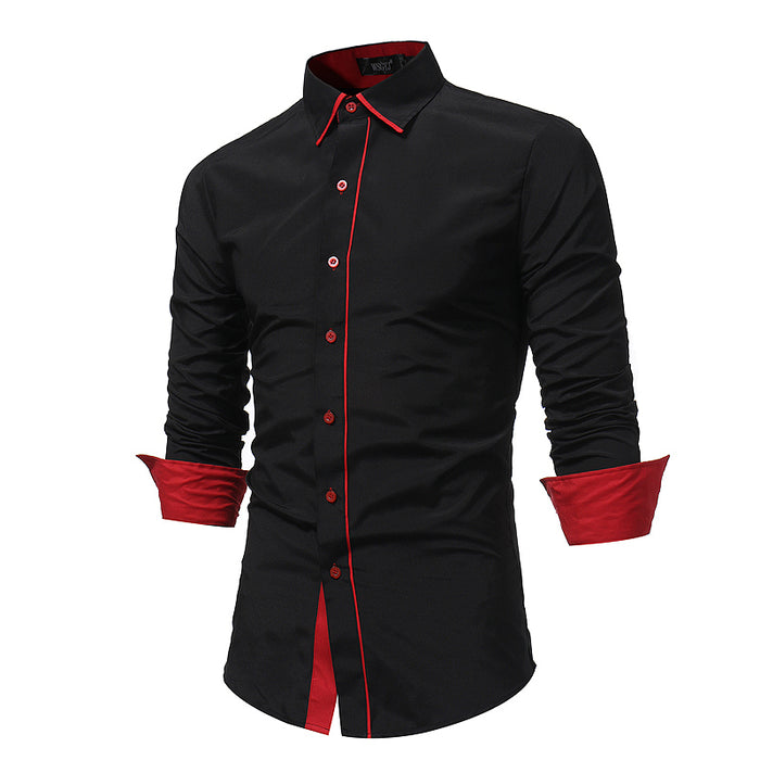 Men Long-Sleeves Business Shirt