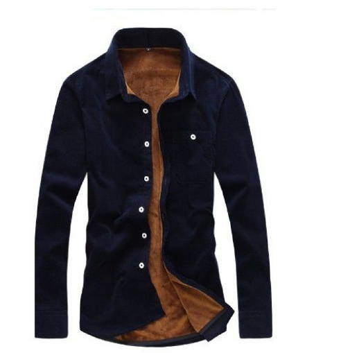 Men Sleeve Shirt Corduroy Fashion Jacket