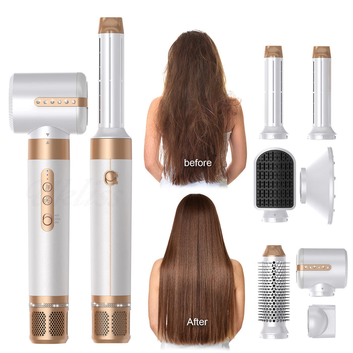7-in-1 Hot Air Comb Automatic Curling Wand