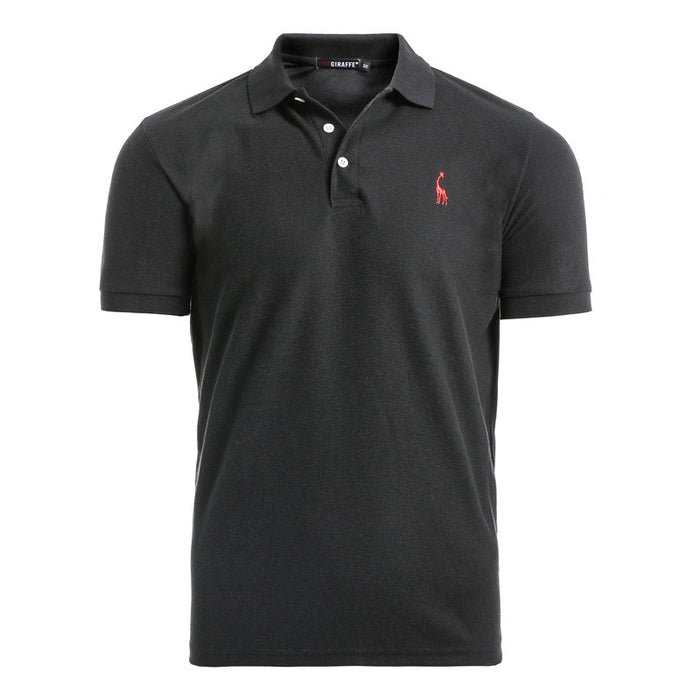 Men's deer embroidered POLO shirts