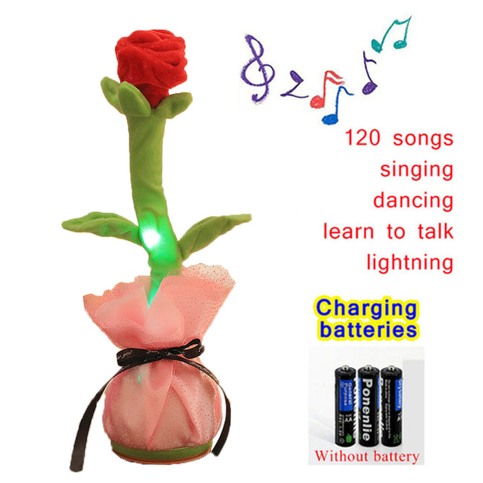 Dancing Cactus Enchanting Flower Electric Plush Toy Twisting Music Song