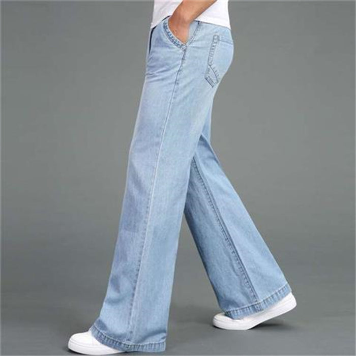 Men's Loose Straight-leg Wide-leg Flared Jeans