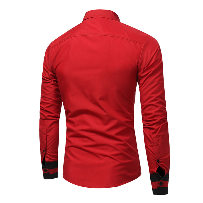 Men Long-Sleeves Business Shirt