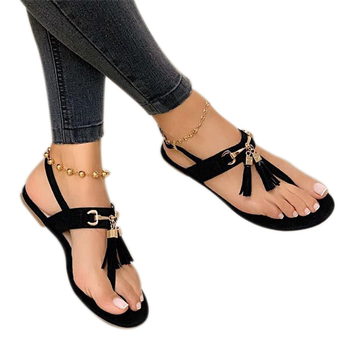 Flip-toe lightweight beach sandals women