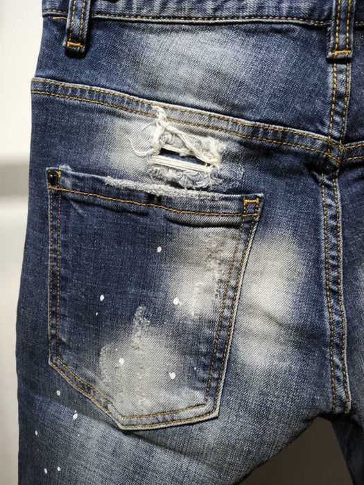 New Fashion Personality Men's Jeans Short