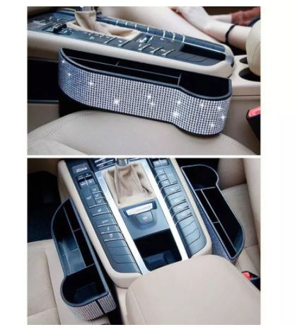 Car Accessories Diamond-studded Seat Storage Box