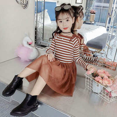 Girls summer dresses fashion strapless mesh skirt