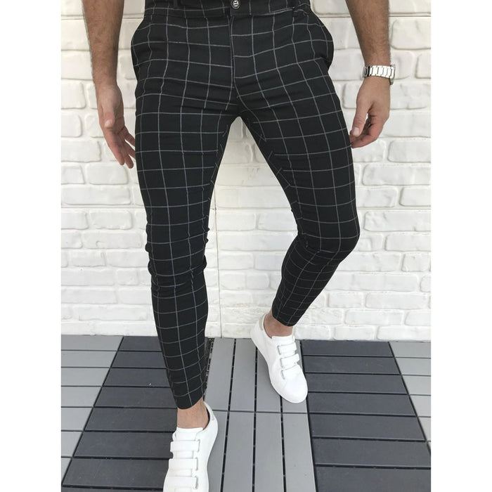 Slim straight leg pants hip hop track pants