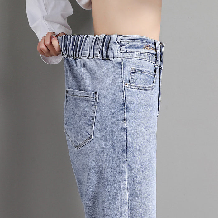 New Straight Loose High Waist Slim Jeans