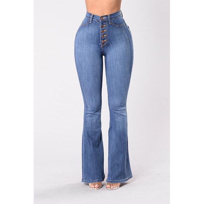 Explosive Style High-waisted Wide-leg Women's Jeans