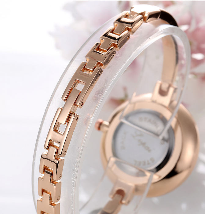 Lvpai Rose Gold Women Bracelet Watches Fashion Luxury Quartz-Watches Brand Ladies Casual Dress Sport Watch Clock