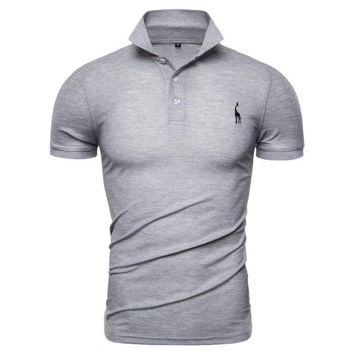 Men's deer embroidered POLO shirts