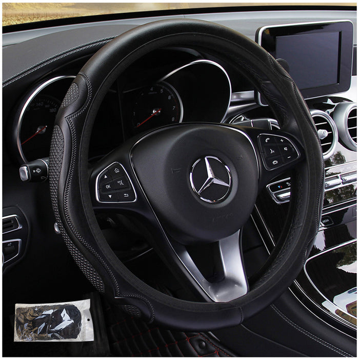 Wear-resistant Embossed Car Steering Wheel Cover Without Inner Ring