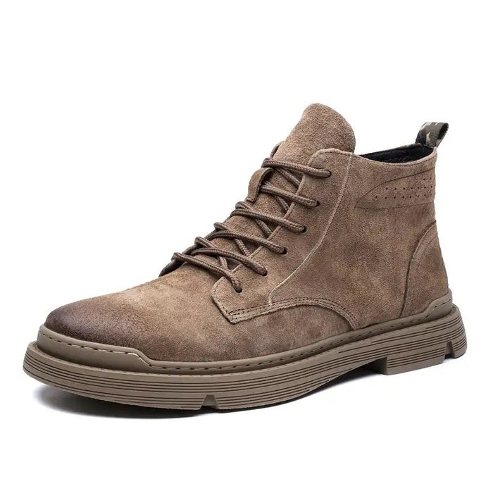 Lace-up Martin Boots Men Platform Ankle Boots Fall Winter Shoes