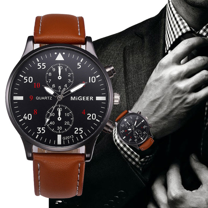 Retro Design Leder Band Uhren Männer Top Marke Relogio Masculino 2021 NEUE Herren Sport Uhr Analog Quarz Handgelenk Uhren 