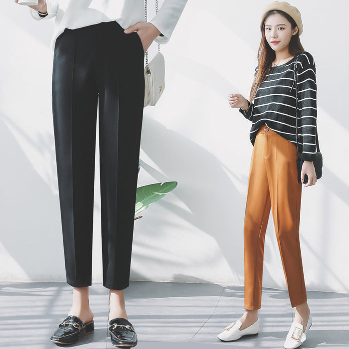 Nine pants casual pipe pants loose tooling trousers