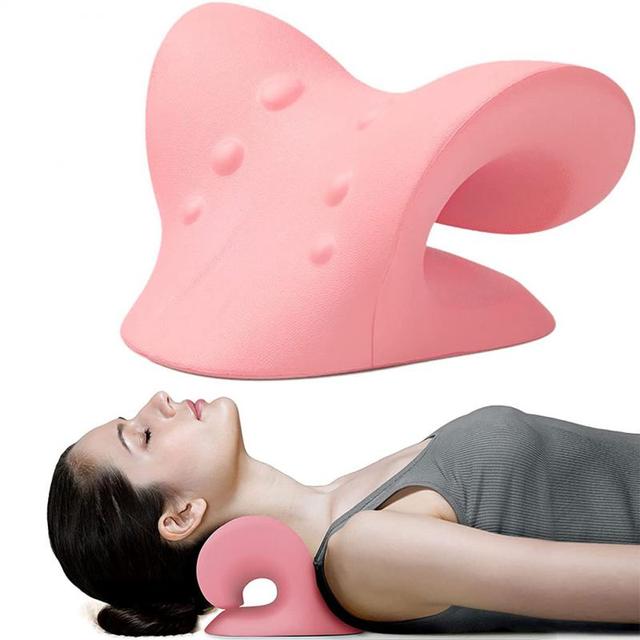 Neck Massager Relax Pillow Gravity Acupressure For Pain Relief Cervical Spine Alignment Massager