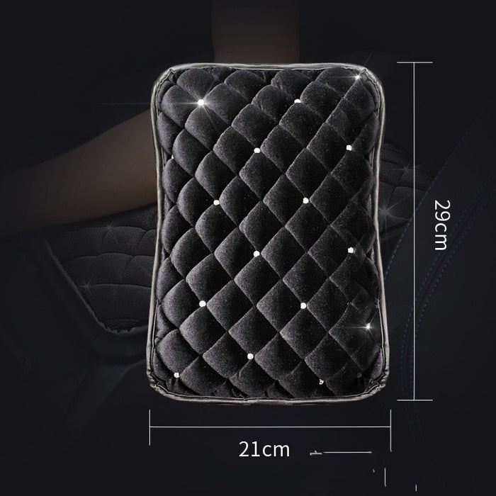 Women's Winter Plush Armrest Box Cushion Hand-held Cover For Car