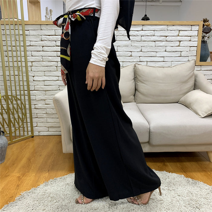 Fashion Women's Casual Pants, Wide Leg Waist Pants