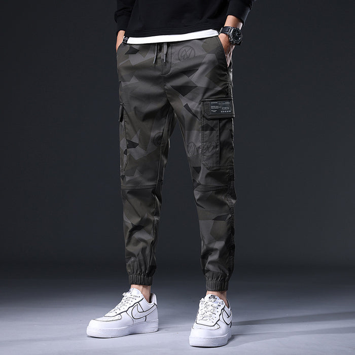 Personalized Camouflage Ankle Banded Pants Loose Men