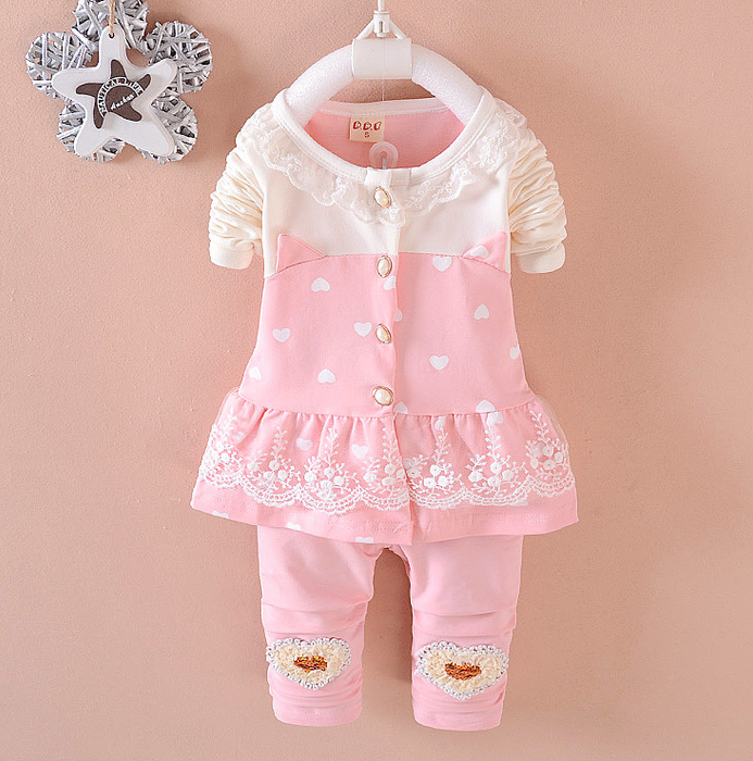 Baby Girls Clothing Sets Toddle Tracksuits Kids Tops