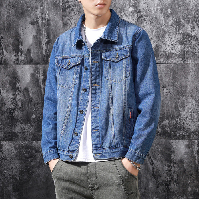 Handsome Casual Blue Jacket Men