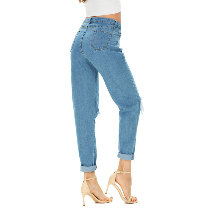 Summer Plus Size Women's Ripped Jeans