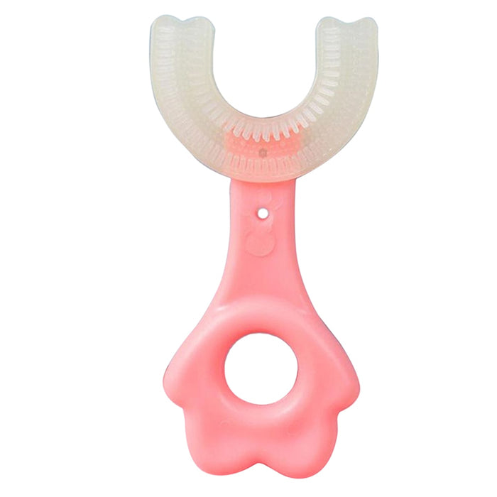 Kids Toothbrush U-Shape 360 Degree Infant Teether Baby Toothbrush Children Silicone Brush For Toddlers Oral Care Cleaning