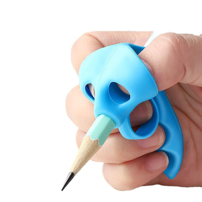 Five-finger Pen Holder Children Practice Writing Correction Posture Device Kindergarten Beginner Finger Silicone Artifact Portable Pencil Set