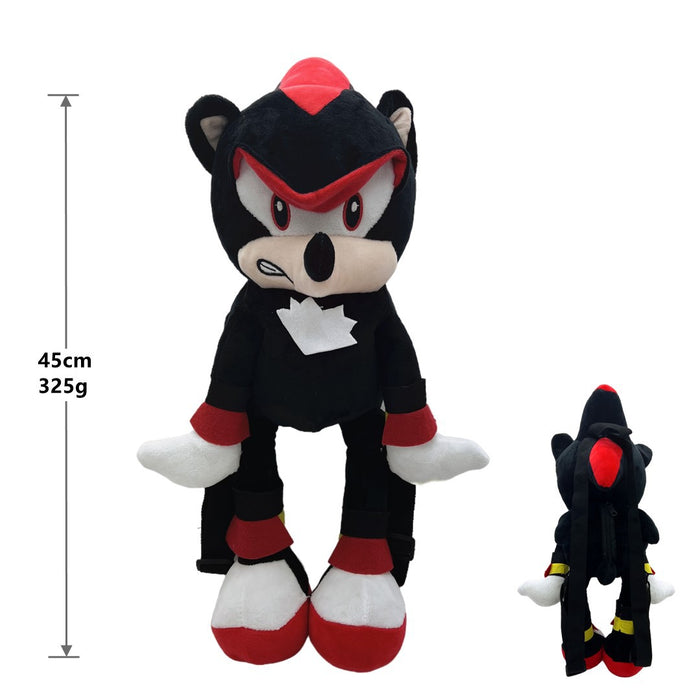 Genuine Authorized Super Sonic Plush Toy Q Version Ultrasonic Mouse Sonic Backpack Hedgehog Shatter Doll